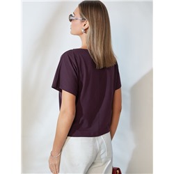 Нарядная футболка с принтом пайетками