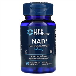 Life Extension, регенератор НАД и клеток, 100 мг, 30 вегетарианских капсул