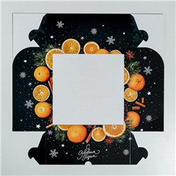 Коробка для капкейков «С Новым годом» 25×25×10 см