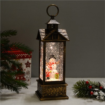 Светильник настольный новогодний 10,5х10,5х34 см / NG206-36 /уп 9/ музыкальный