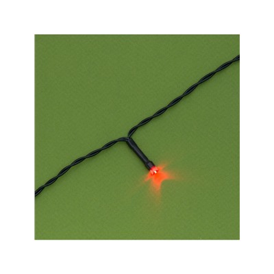 Гирлянда «Нить», 10 м, уличная, IP44, 100 LED, 2 режима, солнечная батарея, тёмная нить, свечение мульти