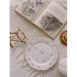Тарелка WY Spring flowers, d=26.5 см, фарфор, белая