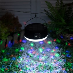 Садовый светильник на солнечной батарее «Дискошар», 13×6×13 см, 6 LED, пульт ДУ, свечение RGBW