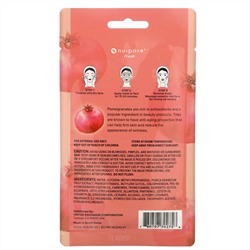 Nu-Pore, Best Self Forward, тканевая маска для лица, гранат, 1 шт., 29,7 г(1,05 унции)