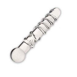 Стеклянная прозрачная палочка-фаллос Callisto Clear Glass Dildo - 18 см.