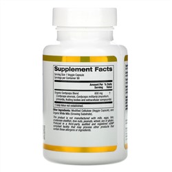 California Gold Nutrition, Fungiology, комплекс с кордицепсом, 90 растительных капсул