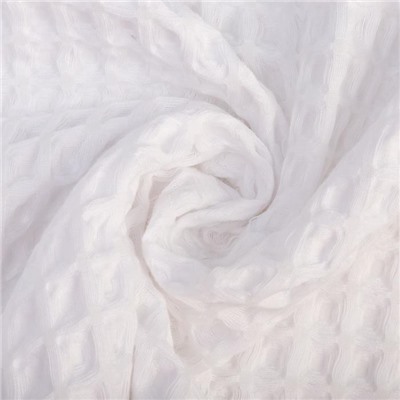 Халат вафельный женский удлинённый «Этель. Boho» размер 46-48, 100% хлопок, 290 г/м², белый