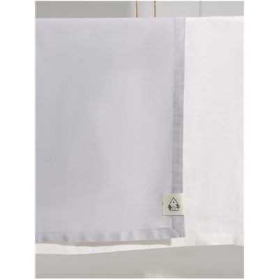Дорожка на стол «Этель» Home 40×146 см, 100% хлопок, саржа 190 г/м², светло-серая