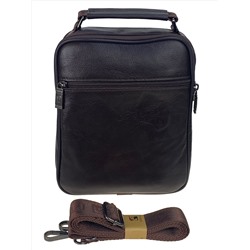 Сумка мужская из натуральной кожи, цвет коричневый
