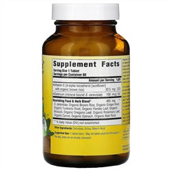 MegaFood, витамин E и селен, 60 таблеток