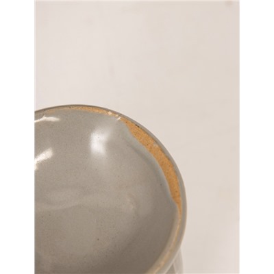 УЦЕНКА Аромалампа для эфирных масел керамика «Цветочки в ромбах», серая, 6.3×6.3×7.5 см