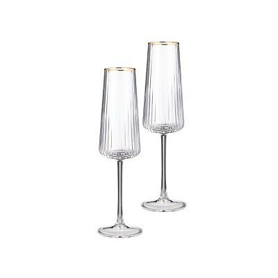 Нвбор бокалов для шампанского 250мл, 2шт, PERFO стекло,  Lefard, п/уп