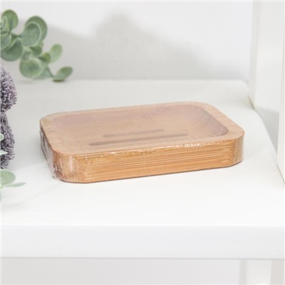 Мыльница, 11.5×8×1.7 см, бамбук