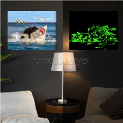 Картина по номерам 40х50 "Укушение" со светящейся краской (19 цветов)