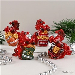 Фигурка Лошадь коричневая 5 см / 25364 /уп 24/960/ Символ года 2026