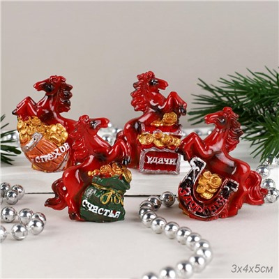 Фигурка Лошадь коричневая 5 см / 25364 /уп 24/960/ Символ года 2026