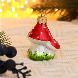 Ёлочное украшение «Грибочек» h=6 см