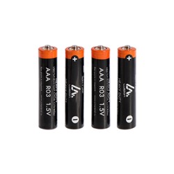 Батарейка солевая Luazon Heavy Duty, AAA, R03, спайка, 4 штуки
