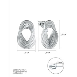 Кольцо из серебра с фианитом родированное 925 пробы К50262_001р