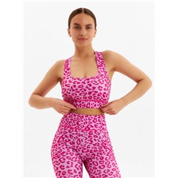 Топ леопардовый женский MINAKU, розовый, размер 44