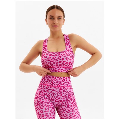Топ леопардовый женский MINAKU, розовый, размер 44