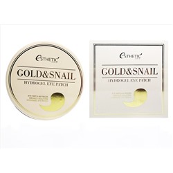 [ESTHETIC HOUSE] Гидрогел. патчи д/ глаз ЗОЛОТО/УЛИТКА GOLD&SNAIL HYDROGEL EYEPATCH