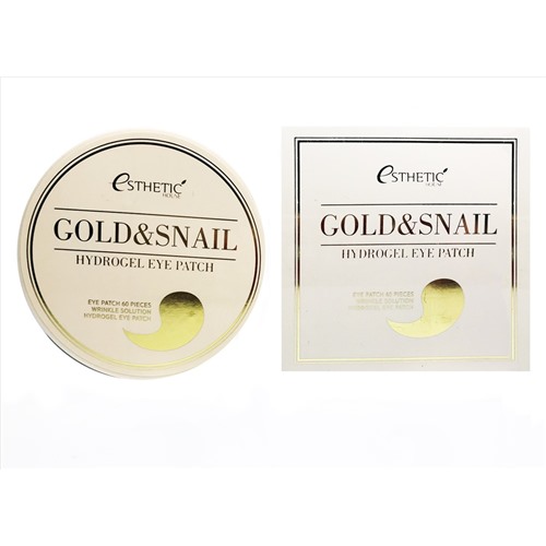 [ESTHETIC HOUSE] Гидрогел. патчи д/ глаз ЗОЛОТО/УЛИТКА GOLD&SNAIL HYDROGEL EYEPATCH