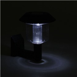 Садовый светильник «Ретро», уличный, на солнечной батарее, 9×9×12.5 см, 1 LED, свечение белое