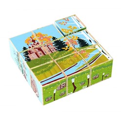 Кубики "Русская Деревня" 9 шт