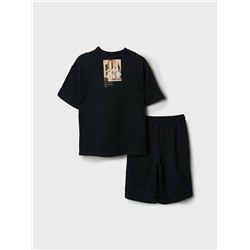 Комплект трикотажный для мальчиков: джемпер (футболка), шорты