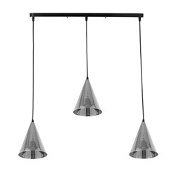 Светильник BayerLux Подвес «Конус» 3хЕ14 40 Вт хром d=16, h=20+60 см