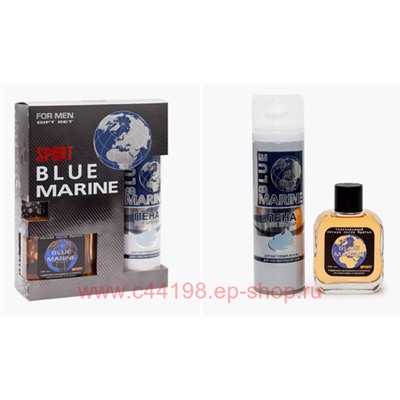 Festiva Подарочный набор Blue Marine Лосьон после бритья 100 мл + Пена для бритья 200мл 074