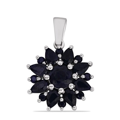 Подвеска, сапфир корунд, Роза