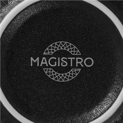 Миска Magistro Line, 350 мл, d=11.5 см, фарфор, чёрная