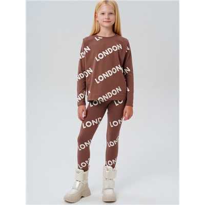 Джемпер трикотажный для девочек (футболка с длинными рукавами)