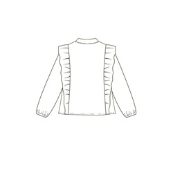 Блузка текстильная для девочек