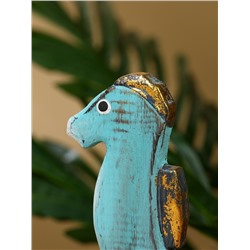 Календарь настольный «Морской конёк», 11×5×19 см, дерево, бирюзовый