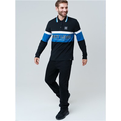 Джемпер трикотажный с воротником поло для мужчин