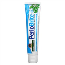 Nature's Answer, PerioBrite, натуральная отбеливающая зубная паста с коэнзимом Q10 и фолиевой кислотой, освежающая мята, 4 жидких унции (113,4 г)