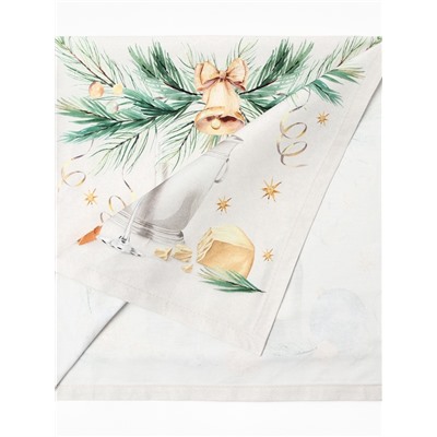 Дорожка на стол Этель Spruce mood 40×149 см, 100% хлопок, саржа 190 г/м², белая