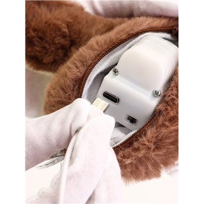 Интерактивная игрушка для животных «Воробей», коричневая