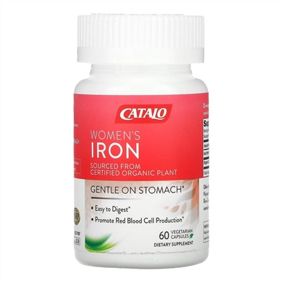 Catalo Naturals, железо для женщин, 60 вегетарианских капсул