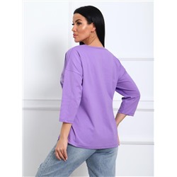 Амели - футболка темная сирень
