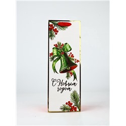Набор пакетов под бутылку подарочных «С Новым годом», 3 шт., тиснение, 36×13×10 см