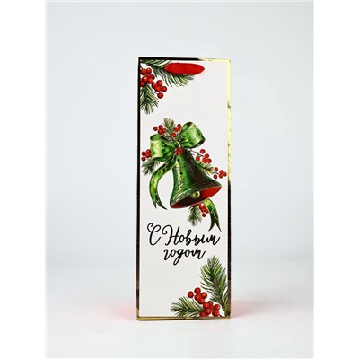 Набор пакетов под бутылку подарочных «С Новым годом», 3 шт., тиснение, 36×13×10 см