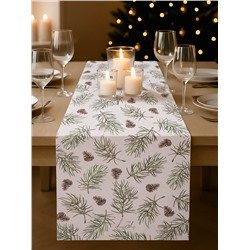 Дорожка на стол новогодняя Christmas tree 40×147 см, 100% хлопок, саржа 190 гр/2