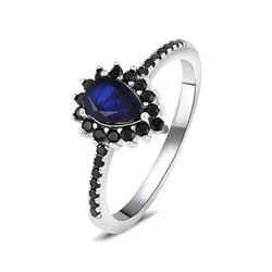 Кольцо, сапфир корунд , шпинель нат., NKD-2321