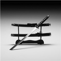 Макет оружия «Сувенирные катаны на подставке 2в1. Змей», подарочный набор, ножны кожзам, 47 см; 70 см