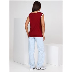 Косметичка - майка бордо