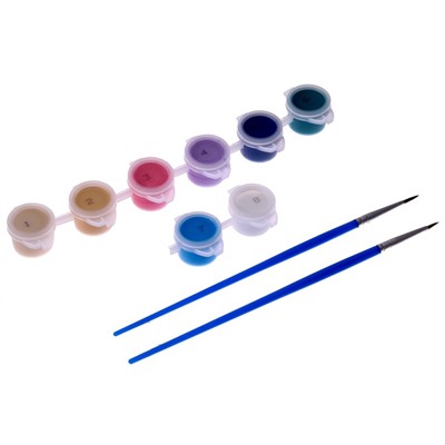 Картина по номерам для детей «Белый мишка»,‎ 15×15 см